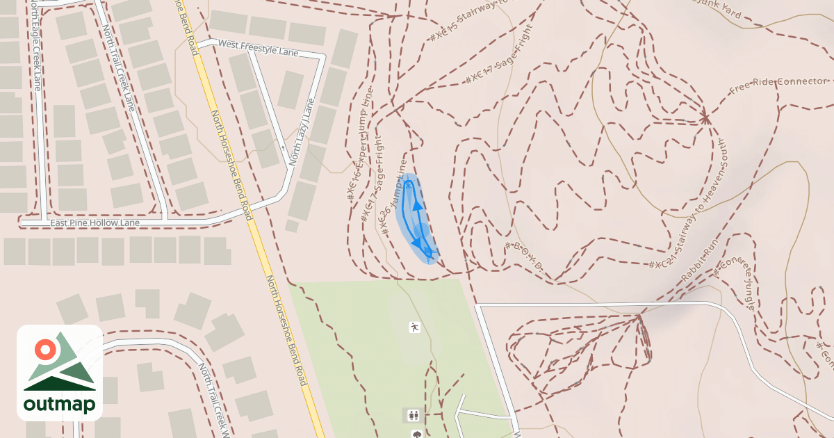 Map of #XC27 Pump Track