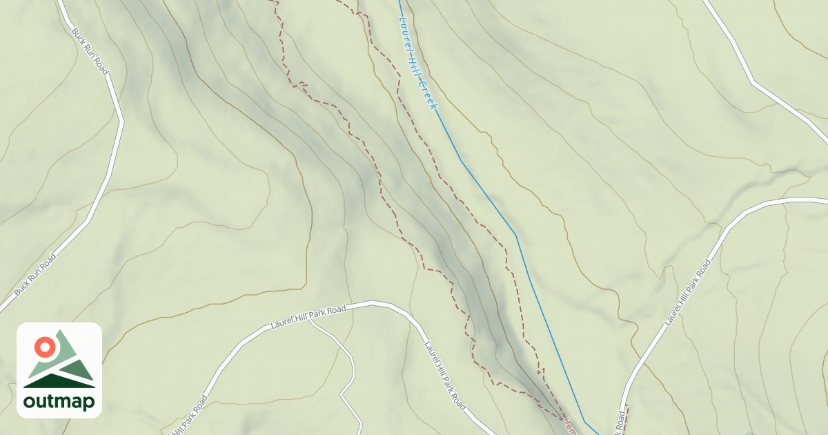 Map of Laurel Hill State Park Trails