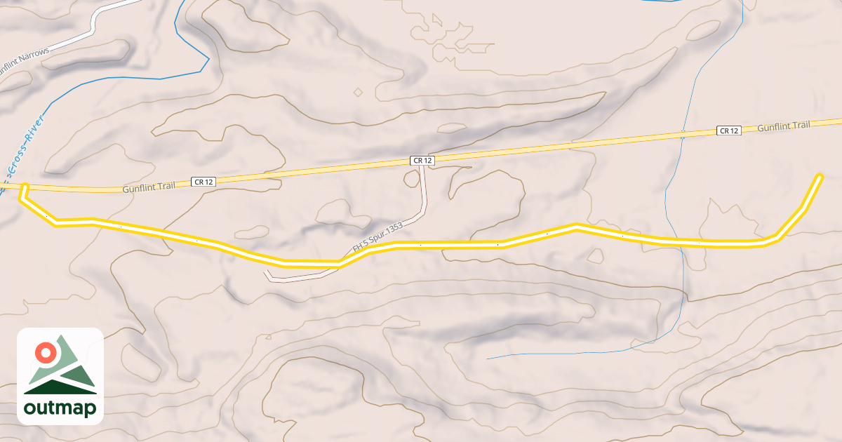 Map of Aspen Alley Trail