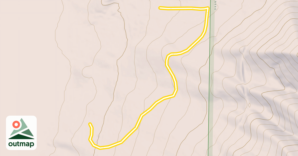 Map of Chainsaw Ridge