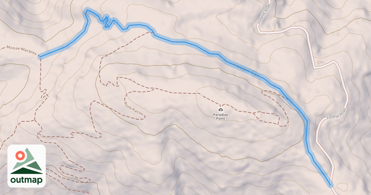 Map of Wagon Trail