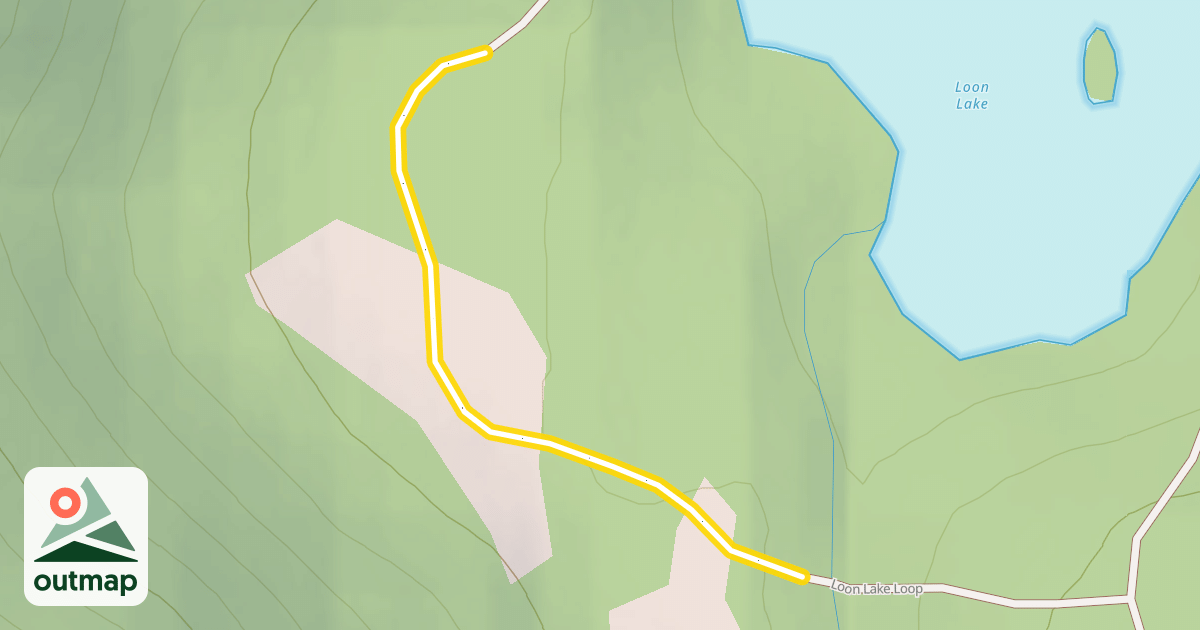 Map of Loon Lake Loop