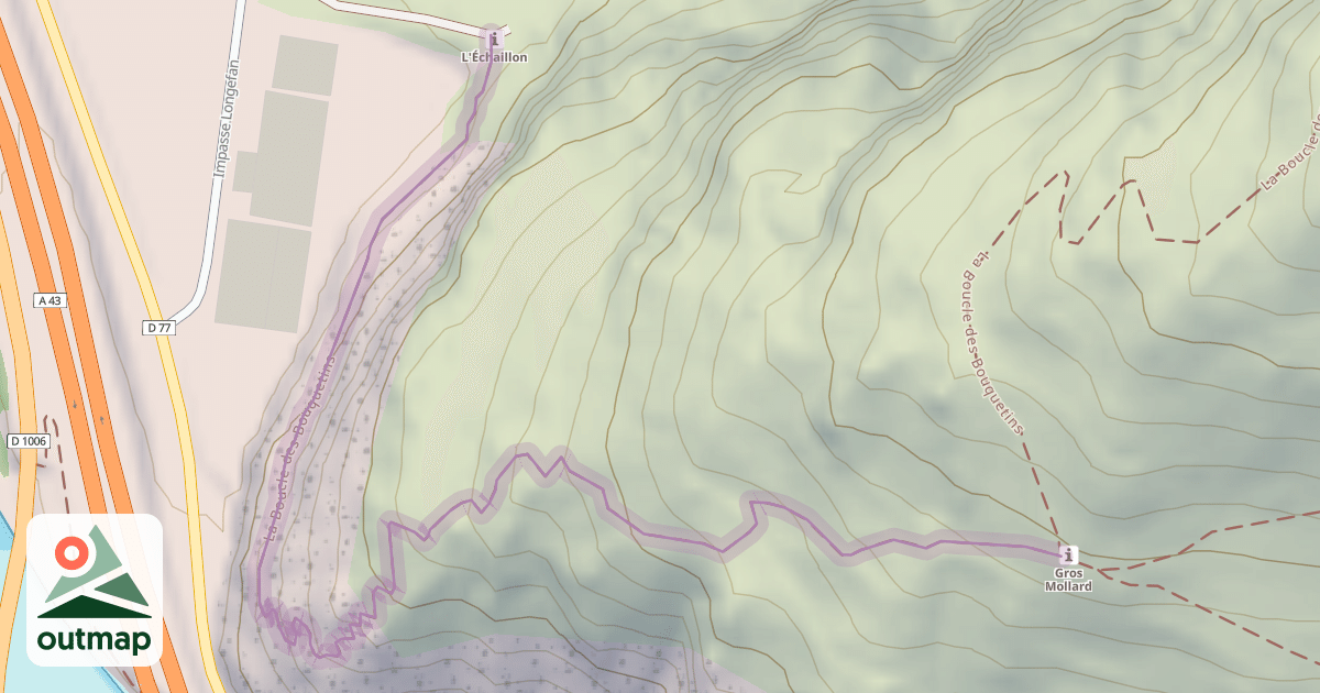 Map of La Boucle des Bouquetins