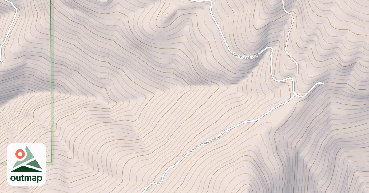 Map of LOWER GLOVER