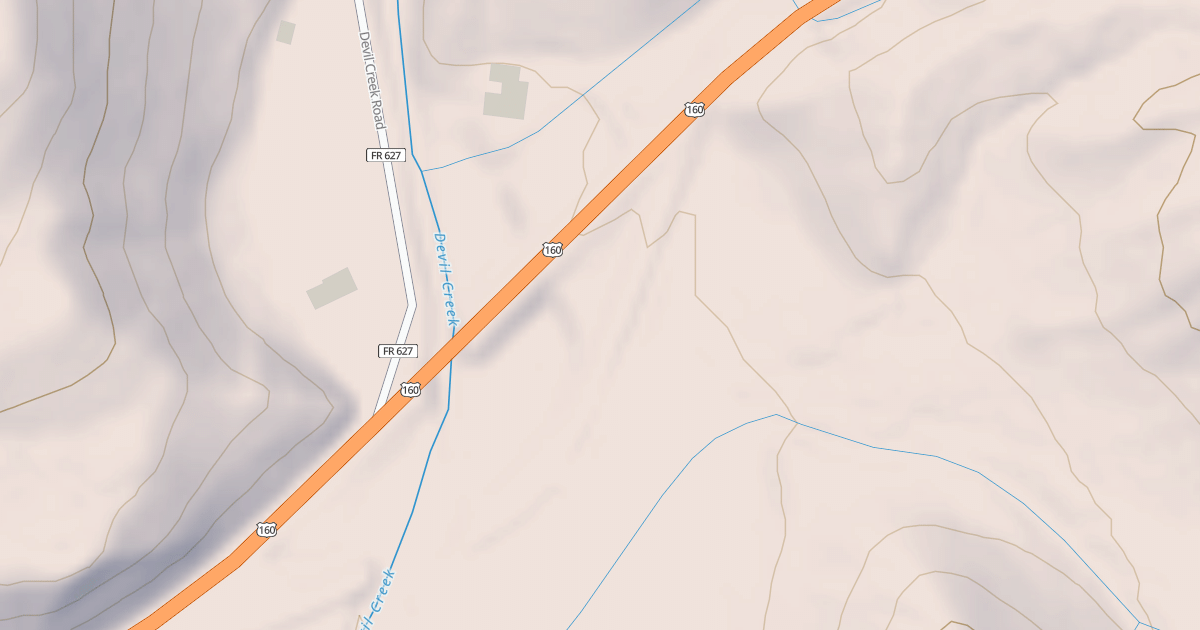 Map preview of OLD HIGHWAY 160