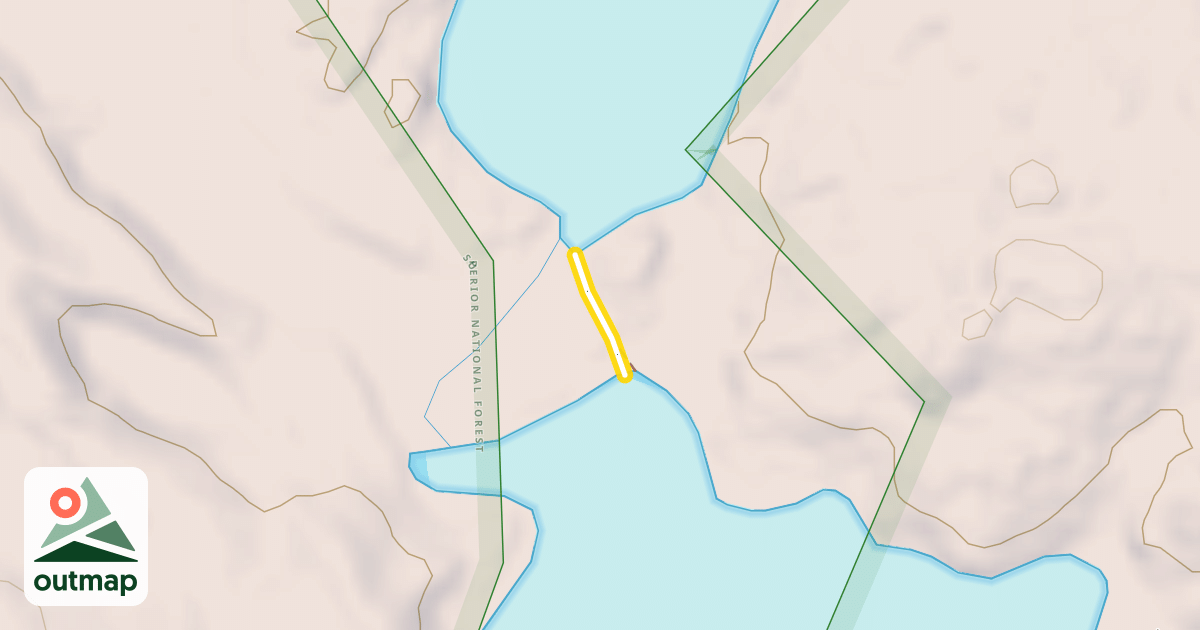 Map of Hegman Lake Portage