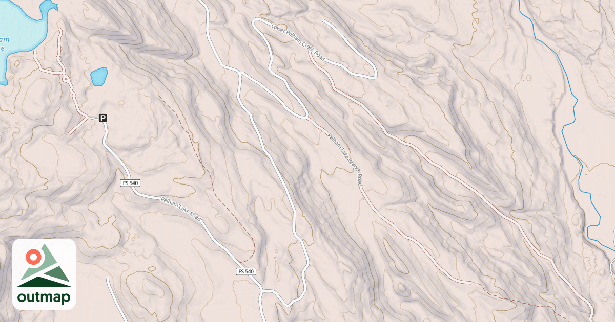 Map of LOWER PELHAM CREEK