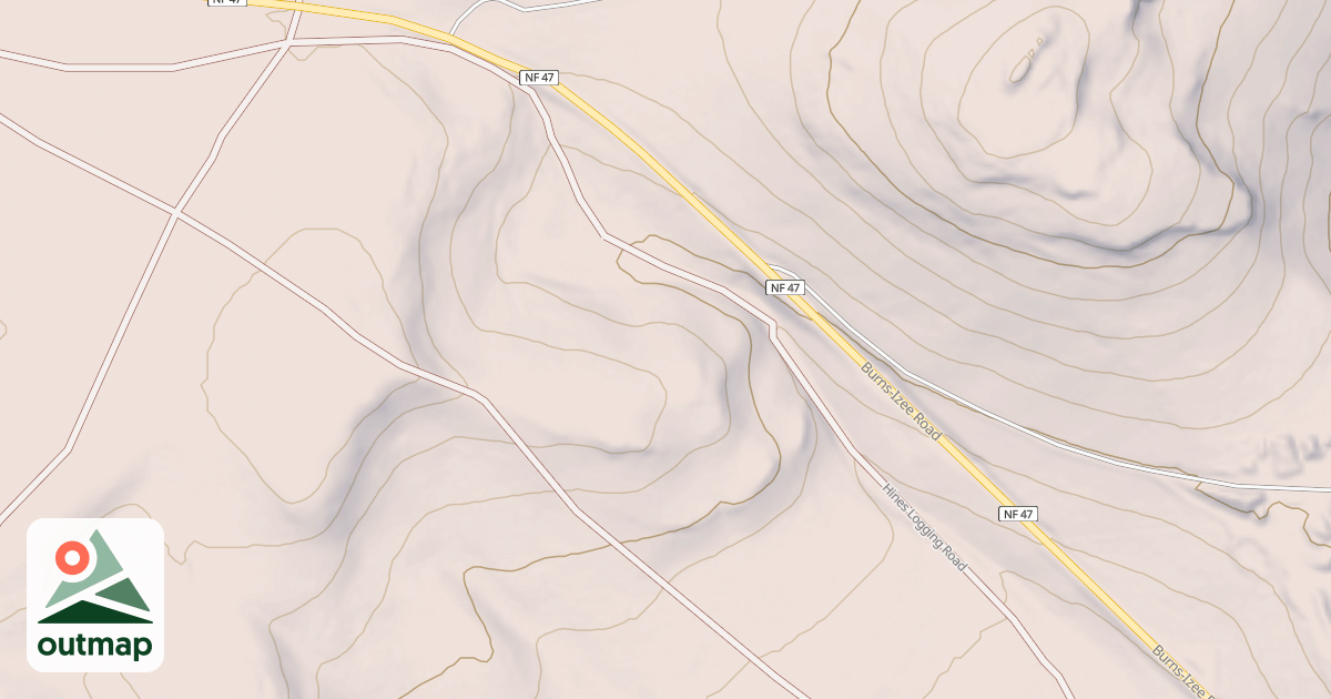 Map of Radar Hill OHV Trails