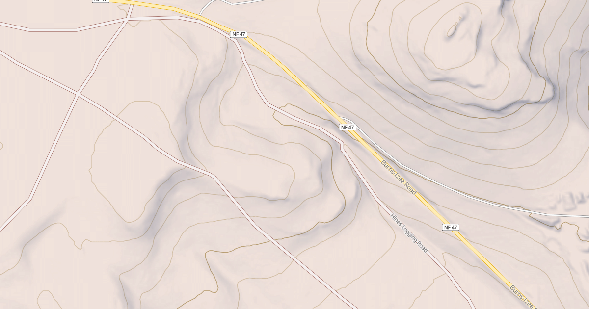 Map preview of Radar Hill OHV Trails