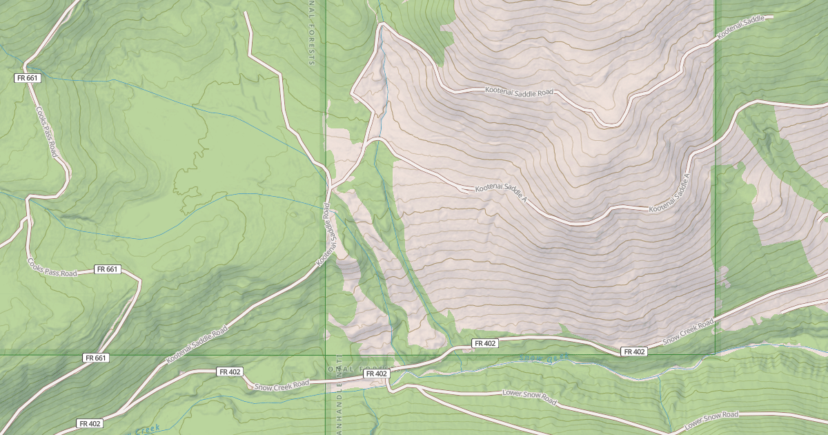 Map preview of KOOTENAI SADDLE