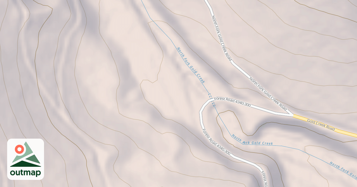 Map of CRATER CREEK CG