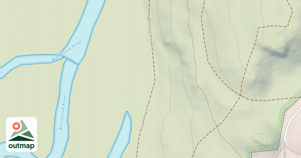 Map of King Phillip's Trail