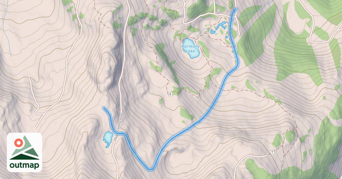 Map of Harmony Piste