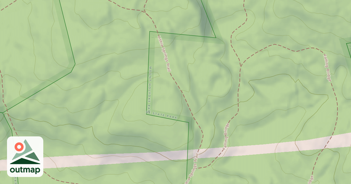 Map of Lithia Springs Trail