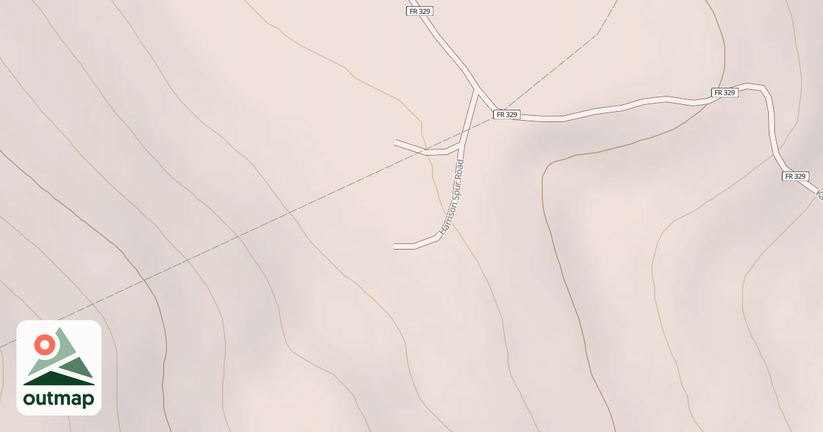 Map of HARRISON SPUR