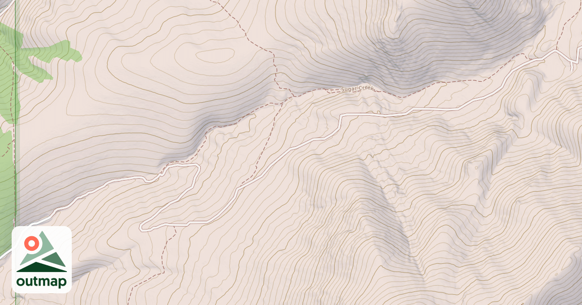 Map of Sugar Creek