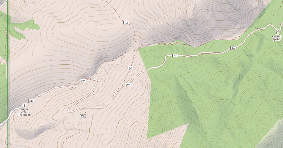 Map preview of Sugar Creek