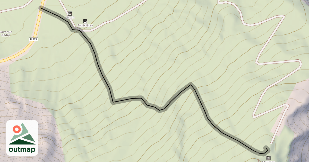 Map of Noire du Mourgat