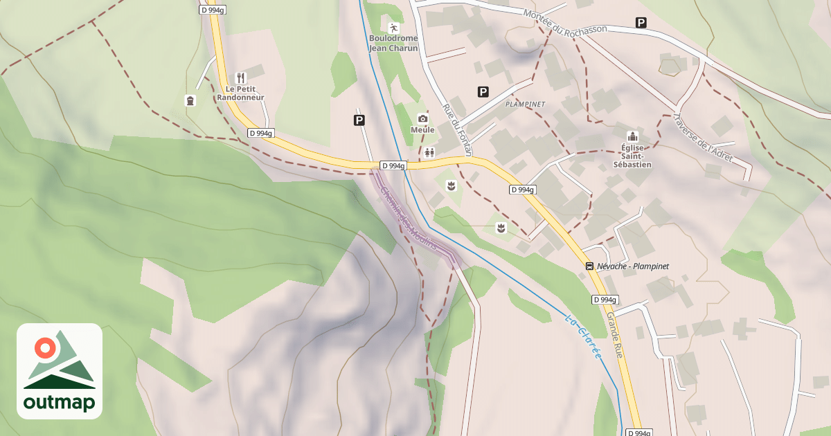 Map of Chemin des Moulins