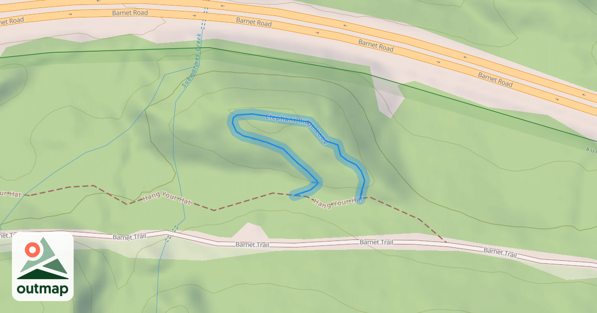 Map of Elephant Ridge Loop