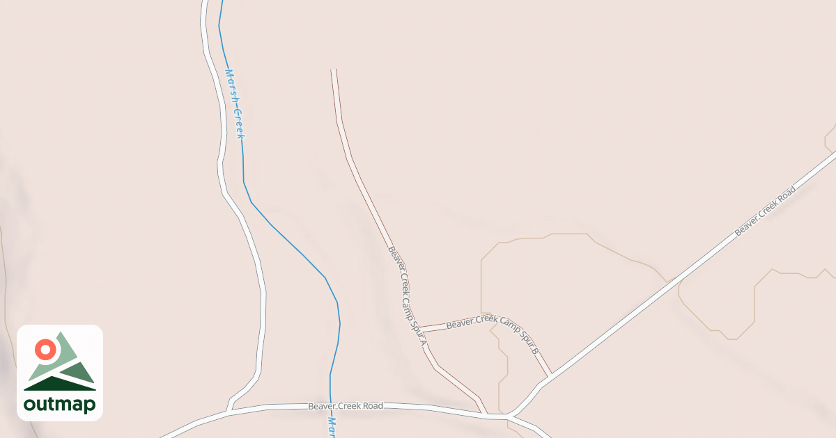 Map of BEAVER CREEK CAMP SPUR A