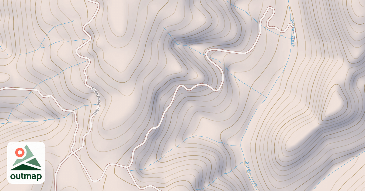 Map of GORDON CREEK