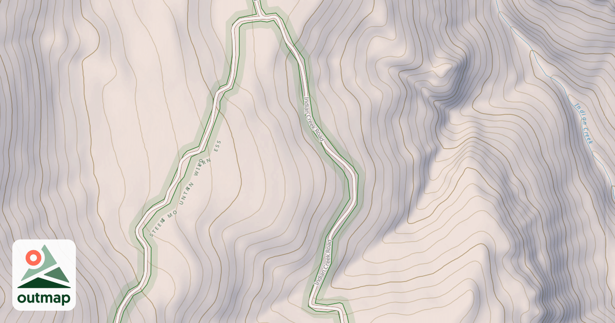 Map of Desert Trail  (Unmarked)
