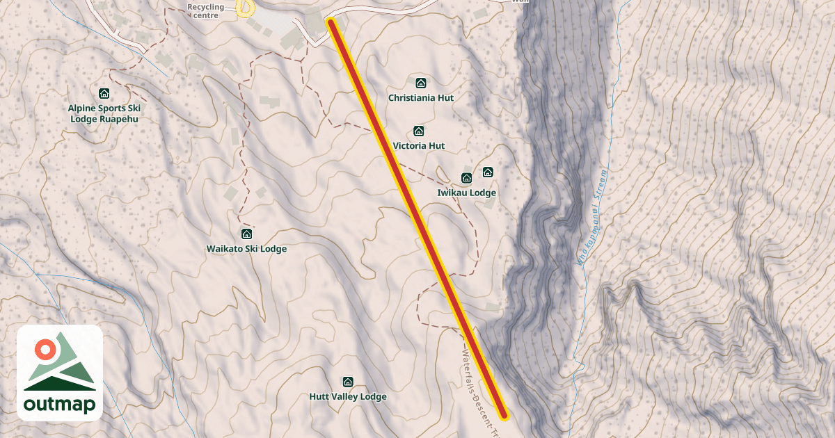Map of Rangatira Express Quad Chair