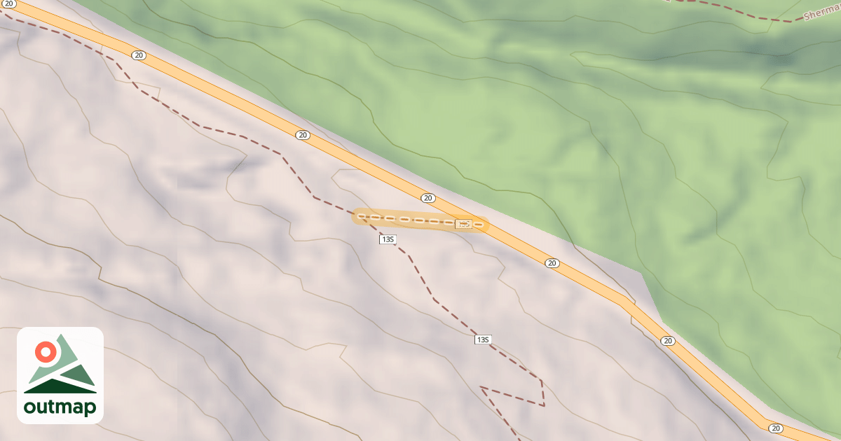 Map of Kettle Crest South Trail