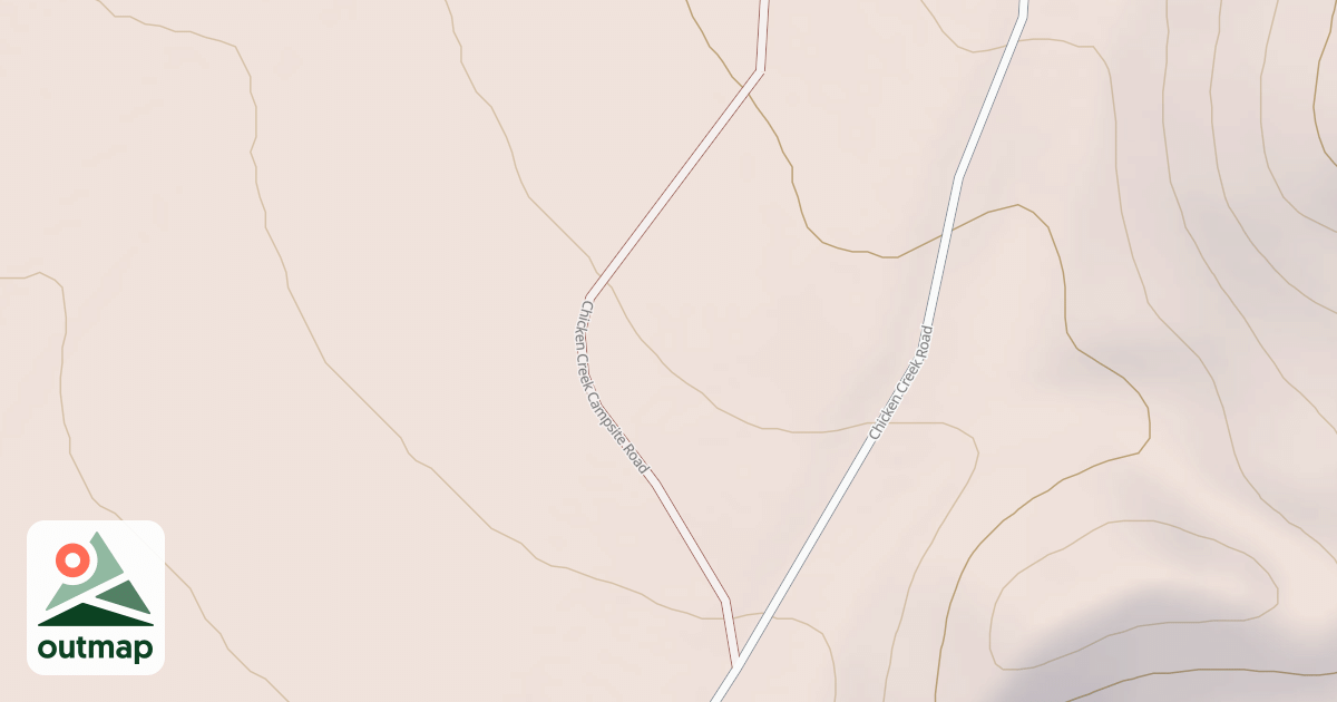 Map of CHICKEN CREEK CAMPSITE
