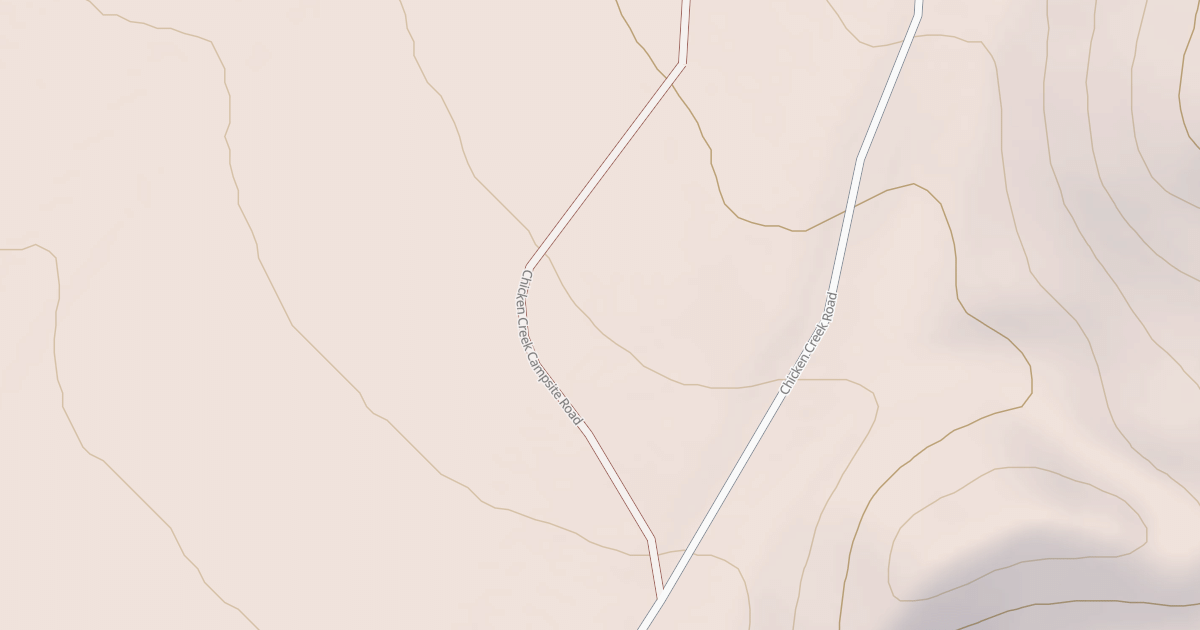 Map preview of CHICKEN CREEK CAMPSITE