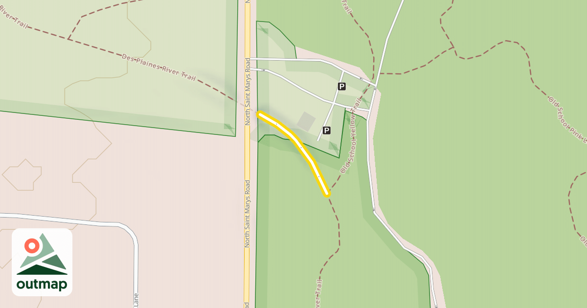 Map of Des Plaines River Trail