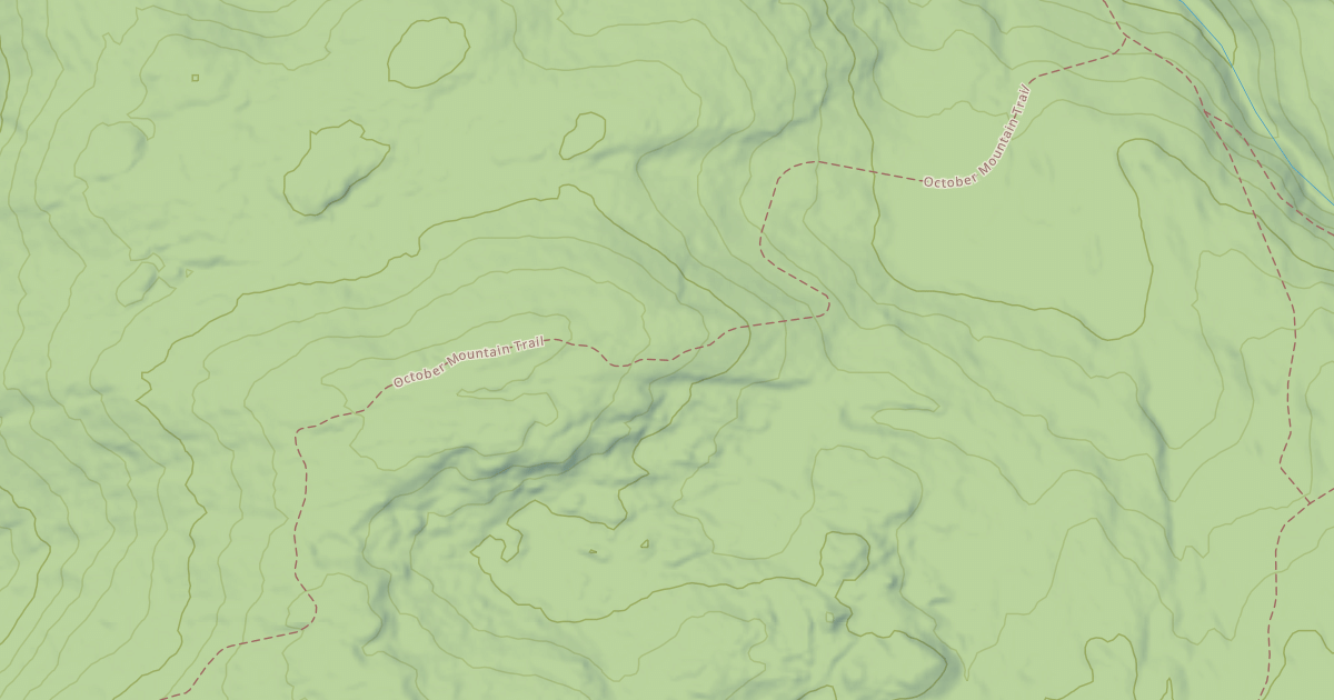 Map preview of October Mountain Trail