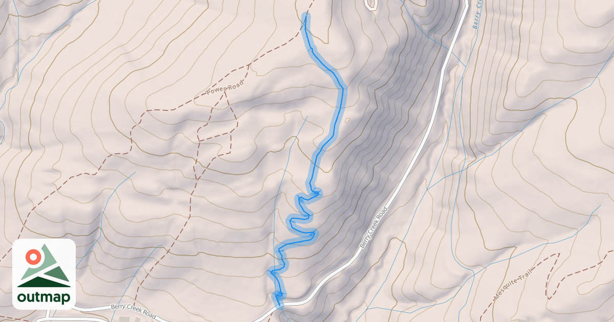 Map of Berry Creek Trail