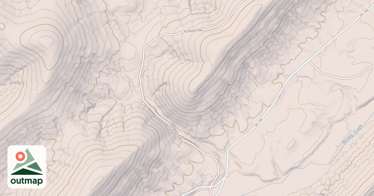 Map of THORPE MTN