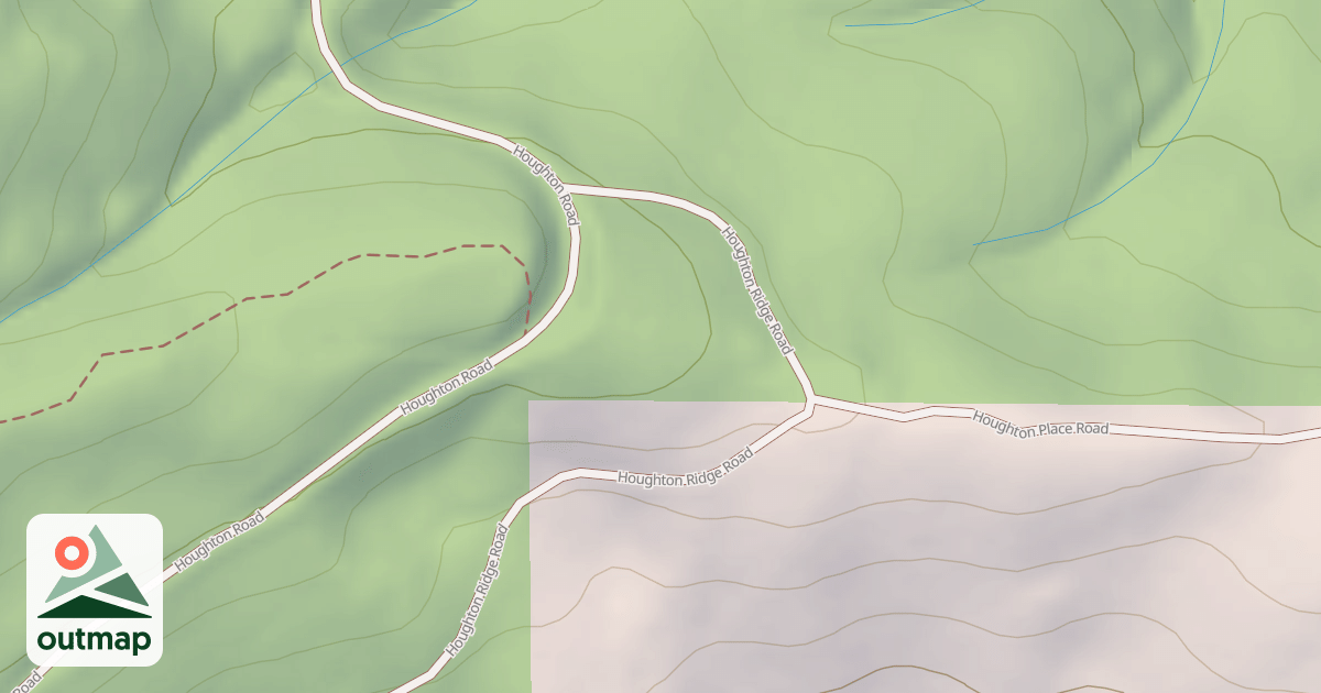 Map of HOUGHTON RIDGE