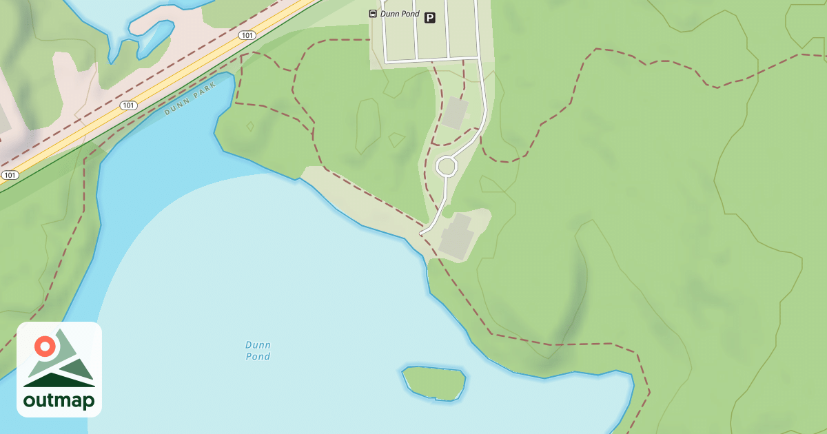 Map of Dunn Pond Loop Trail