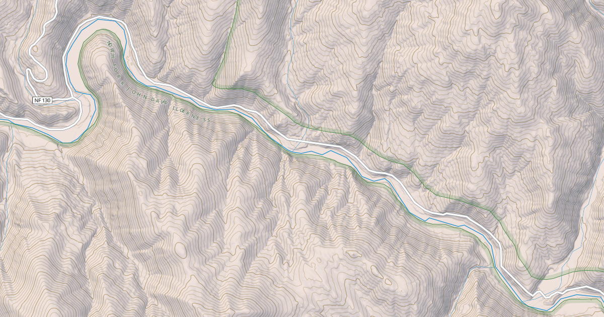 Map preview of North Fork John Day