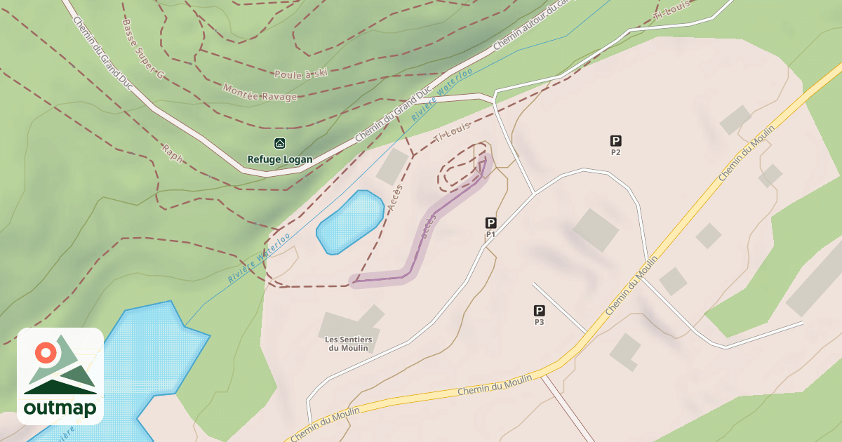 Map of accès