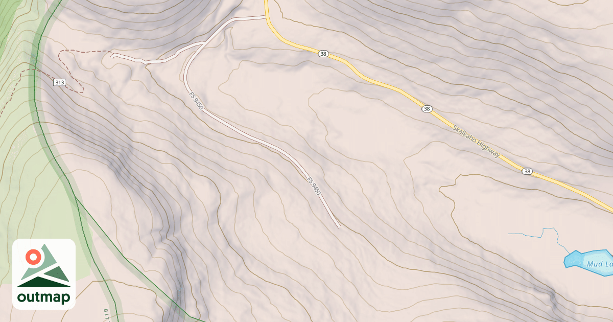 Map of MUD LAKE