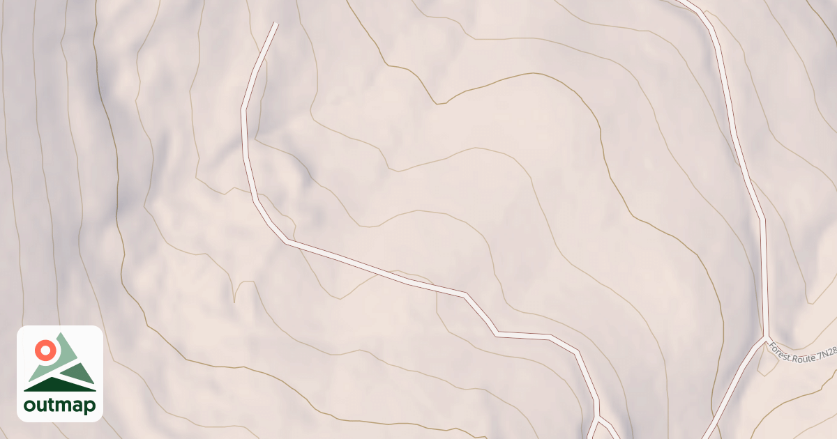 Map of USFS Motor Vehicle Use Map Roads {F0B2D67A-0E4B-4C74-8F21-6A01F4CDBBBD}
