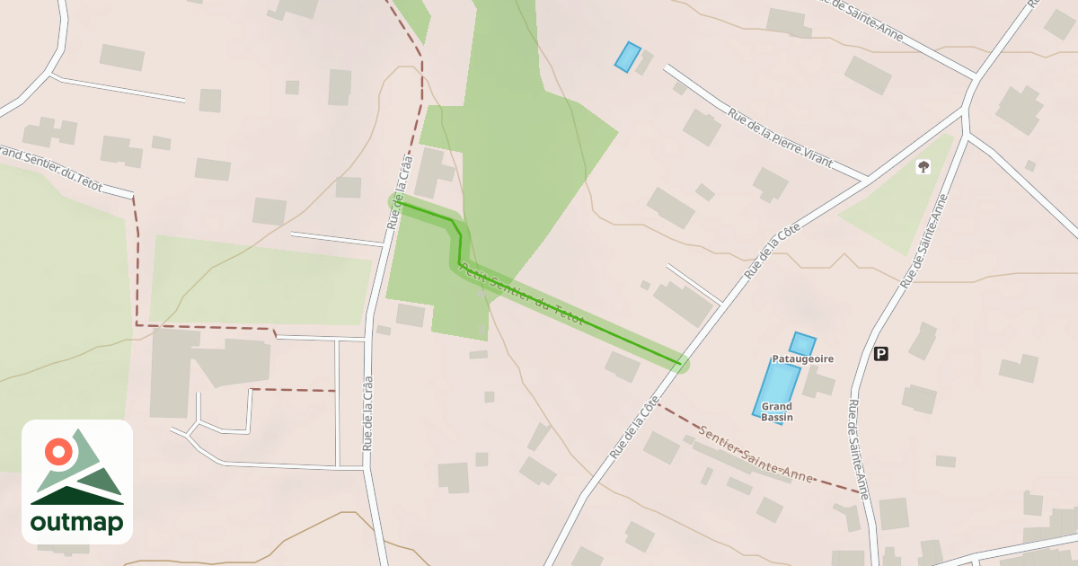 Map of Petit Sentier du Tetot