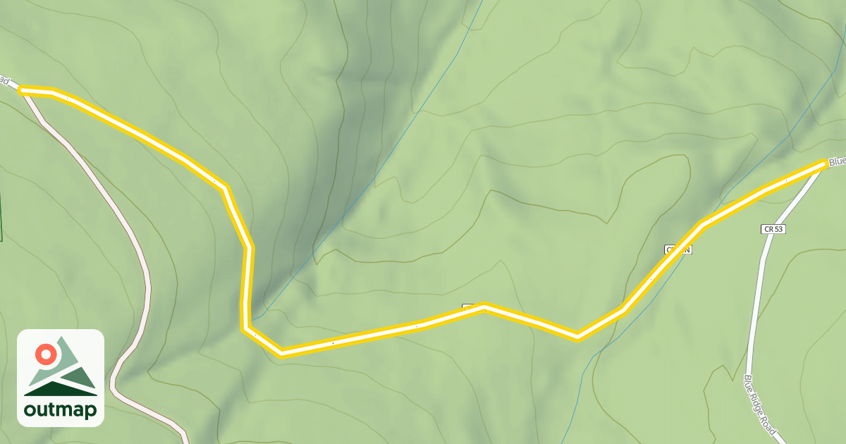 Map of Pole Creek Road