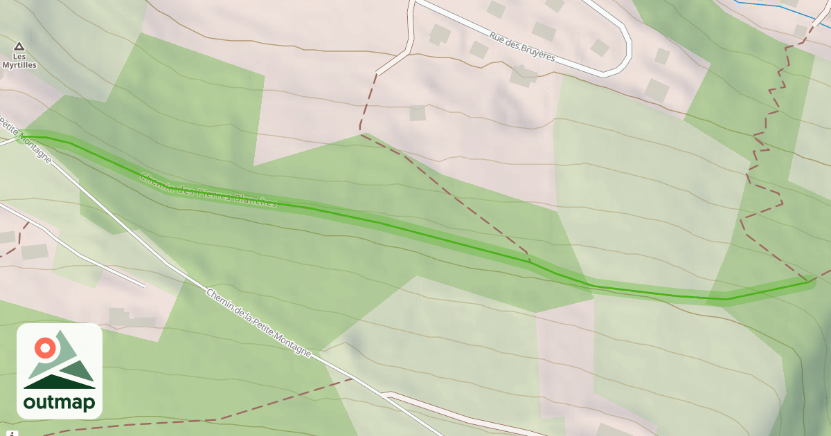 Map of Chemin des Pierres Blanches