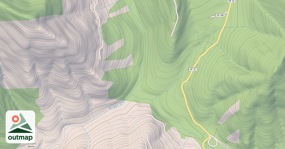 Map of Elkhorn Mine Jeep