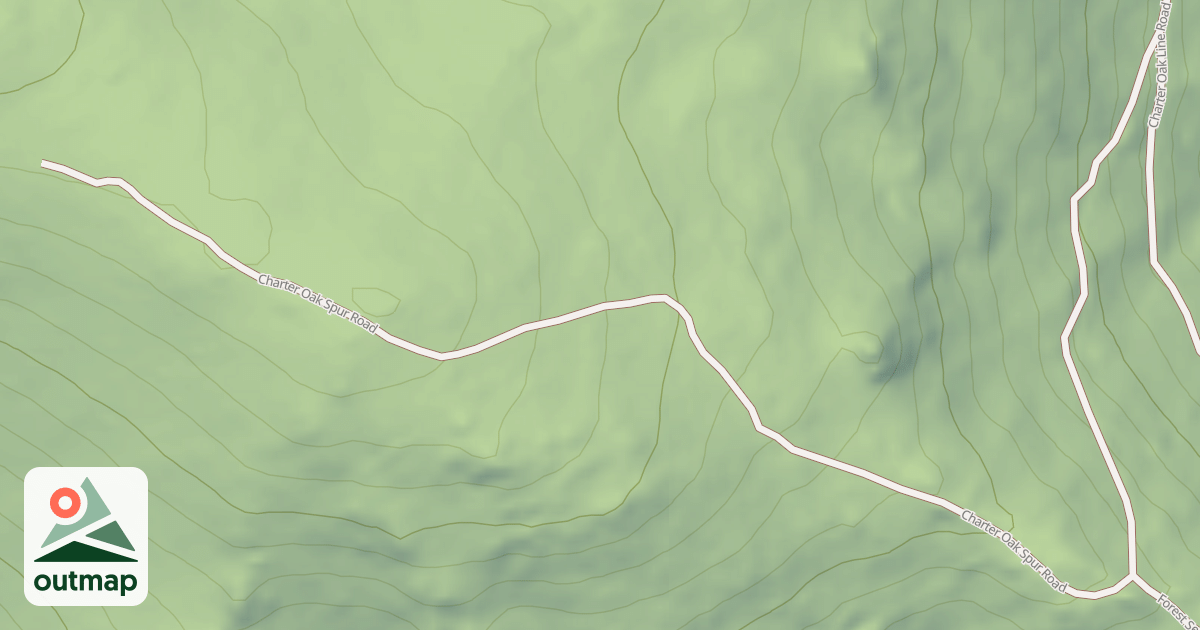 Map of CHARTER OAK SPUR