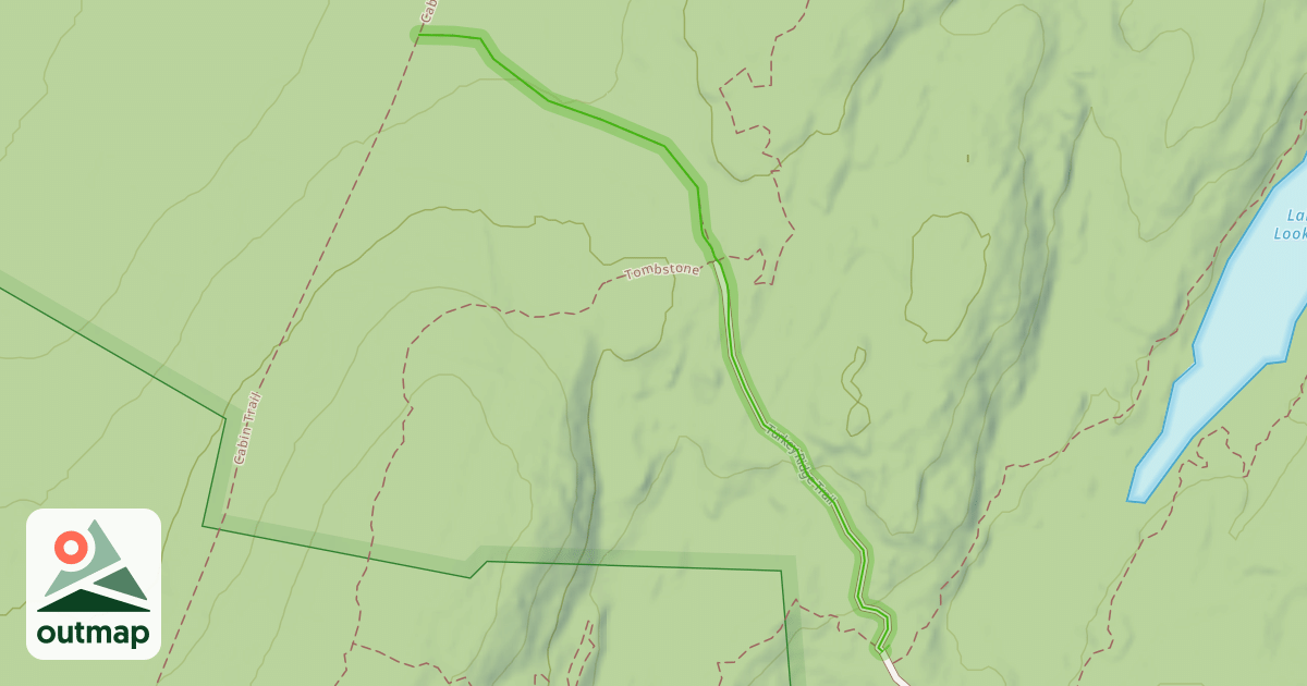Map of Turkey Ridge Trail