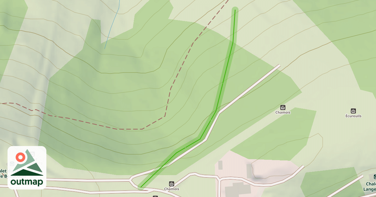 Map of Liaison douce vers les Ecureuils