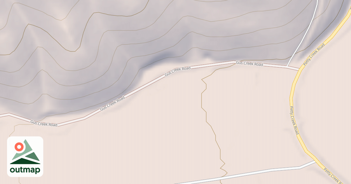 Map of GUS CREEK