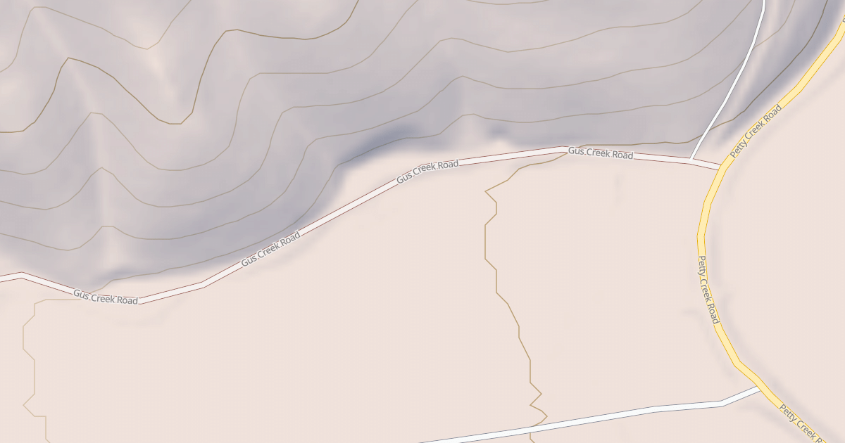 Map preview of GUS CREEK